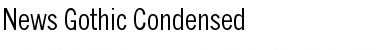 Download News Gothic Condensed Font Download News Gothic Condensed Font