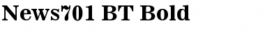 Download News701 BT Font Download News701 BT Font