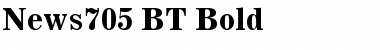 Download News705 BT Font Download News705 BT Font
