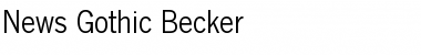 Download News Gothic Becker Font Download News Gothic Becker Font