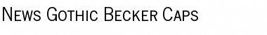 Download News Gothic Becker Caps Font Download News Gothic Becker Caps Font