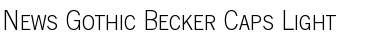 Download News Gothic Becker Caps Light Font Download News Gothic Becker Caps Light Font