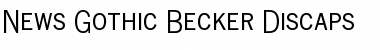 Download News Gothic Becker Discaps Font Download News Gothic Becker Discaps Font