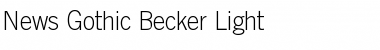 Download News Gothic Becker Light Font Download News Gothic Becker Light Font