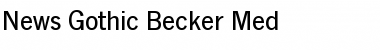 Download News Gothic Becker Med Font Download News Gothic Becker Med Font