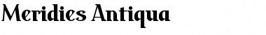 Download Meridies Antiqua Font Download Meridies Antiqua Font