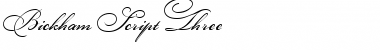 Download Bickham Script Three Font Download Bickham Script Three Font