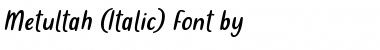 Download Metultah Font Download Metultah Font