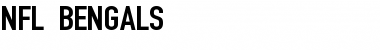 Download NFL Bengals Font Download NFL Bengals Font