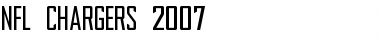 Download NFL Chargers 2007 Font Download NFL Chargers 2007 Font