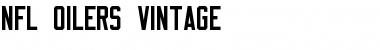 Download NFL Oilers Vintage Font Download NFL Oilers Vintage Font