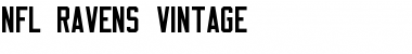 Download NFL Ravens Vintage Font Download NFL Ravens Vintage Font