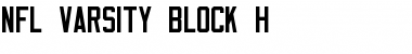 Download NFL Varsity Block H Font Download NFL Varsity Block H Font