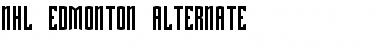 Download NHL Edmonton Alternate Font Download NHL Edmonton Alternate Font