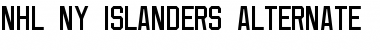 Download NHL NY Islanders Alternate Font Download NHL NY Islanders Alternate Font