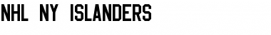 Download NHL NY Islanders Font Download NHL NY Islanders Font