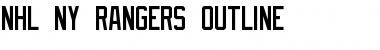 Download NHL NY Rangers Outline Font Download NHL NY Rangers Outline Font