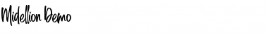 Download Midellion Demo Font Download Midellion Demo Font