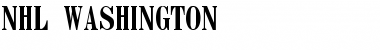 Download NHL Washington Font Download NHL Washington Font