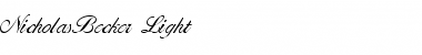Download NicholasBecker-Light Font Download NicholasBecker-Light Font