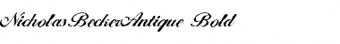 Download NicholasBeckerAntique Font Download NicholasBeckerAntique Font