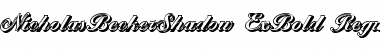 Download NicholasBeckerShadow-ExBold Font Download NicholasBeckerShadow-ExBold Font