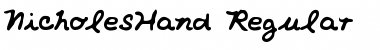 Download NicholesHand Font Download NicholesHand Font