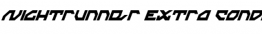 Download Nightrunner Extra-Condensed Italic Font Download Nightrunner Extra-Condensed Italic Font