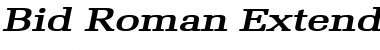 Download Bid Roman Extended Font Download Bid Roman Extended Font