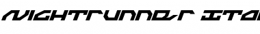 Download Nightrunner Italic Font Download Nightrunner Italic Font