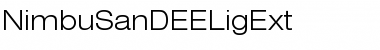 Download NimbuSanDEELigExt Font Download NimbuSanDEELigExt Font