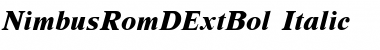 NimbusRomDExtBol Italic Font