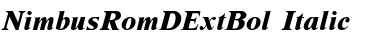 Download NimbusRomDExtBol Font Download NimbusRomDExtBol Font
