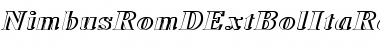 Download NimbusRomDExtBolItaRe1 Font Download NimbusRomDExtBolItaRe1 Font