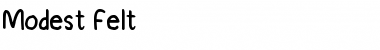 Download Modest Felt Font Download Modest Felt Font