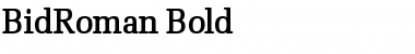Download BidRoman Font Download BidRoman Font