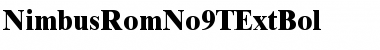 Download NimbusRomNo9TExtBol Font Download NimbusRomNo9TExtBol Font