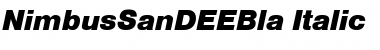 Download NimbusSanDEEBla Font Download NimbusSanDEEBla Font