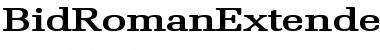 Download BidRomanExtended Font Download BidRomanExtended Font