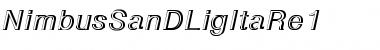 Download NimbusSanDLigItaRe1 Font Download NimbusSanDLigItaRe1 Font