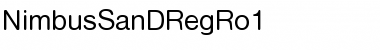 Download NimbusSanDRegRo1 Font Download NimbusSanDRegRo1 Font