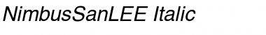 Download NimbusSanLEE Font Download NimbusSanLEE Font