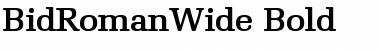 Download BidRomanWide Font Download BidRomanWide Font