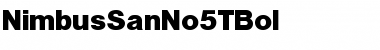 Download NimbusSanNo5TBol Font Download NimbusSanNo5TBol Font