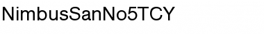 Download NimbusSanNo5TCY Font Download NimbusSanNo5TCY Font