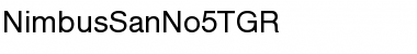 Download NimbusSanNo5TGR Font Download NimbusSanNo5TGR Font