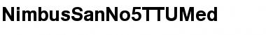 Download NimbusSanNo5TTUMed Font Download NimbusSanNo5TTUMed Font