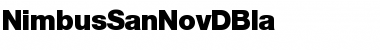 Download NimbusSanNovDBla Font Download NimbusSanNovDBla Font