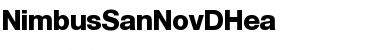 Download NimbusSanNovDHea Font Download NimbusSanNovDHea Font