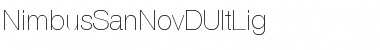Download NimbusSanNovDUltLig Font Download NimbusSanNovDUltLig Font